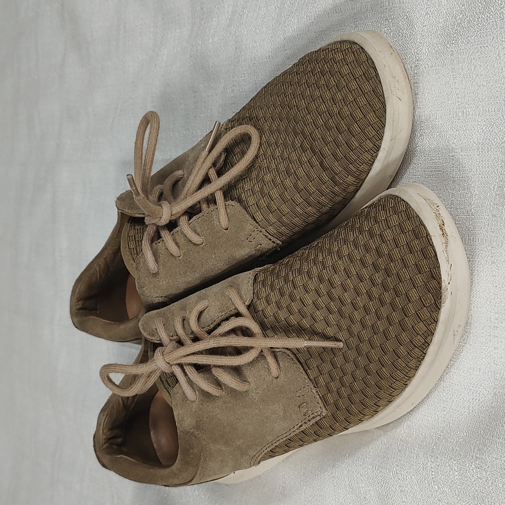 Ugg Treadlite Brown Tan Casual Sneakers Men Woven Material Size 10